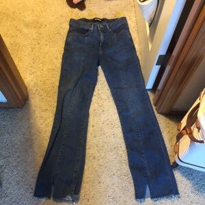express split hem jeans only worn once